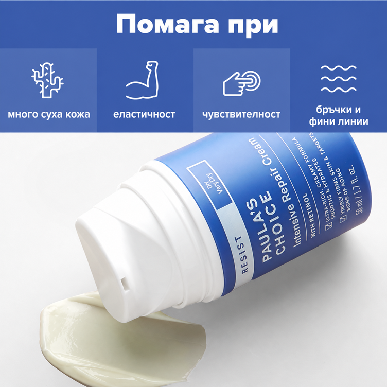 Resist Intensive Repair Cream - Интензивно Възстановяващ Нощен Крем с 0,2% Ретинол и Matrixyl 3000 - ГОДНОСТ 01.2027