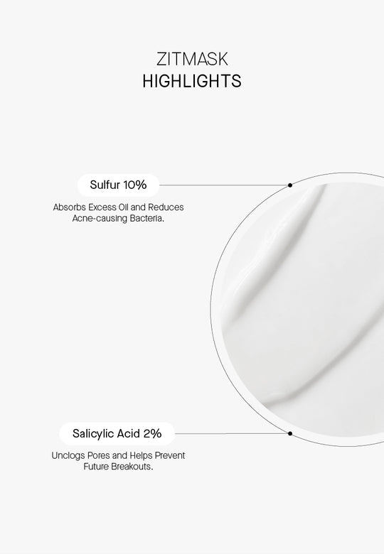 Zitmask® Anti-Blemish Sulfur Mask - Маска за Проблемна Кожа BHA+Сяра