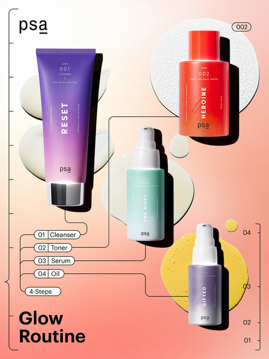 HEROINE Глоу Тонер с Манделова Киселина и Суперхрани