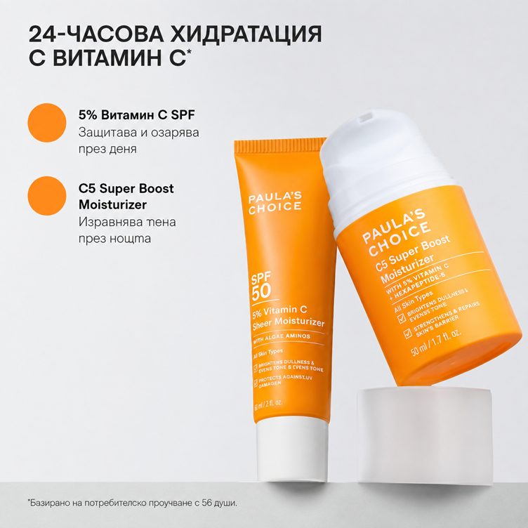 C5 Super Boost Moisturiser – Хидратиращ Крем с 5% Витамин C за Сияйна Кожа
