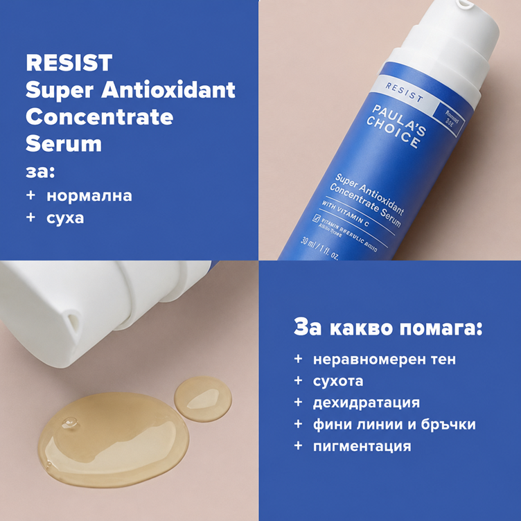 Resist Super Antioxidant Concentrate Serum - Супер Антиоксидантен Концентриран Серум
