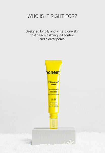 Zitcontrol SPF50® - Дневен Крем за Проблемна Кожа