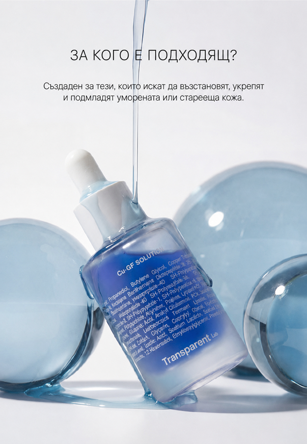 Cu-Gf Solution - Серум с 1% Медни Пептиди