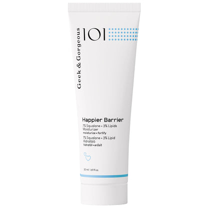 Happier Barrier крем за щастлива кожна бариера със сквалан и полифеноли от Geek and Gorgeous - 22 лв. 