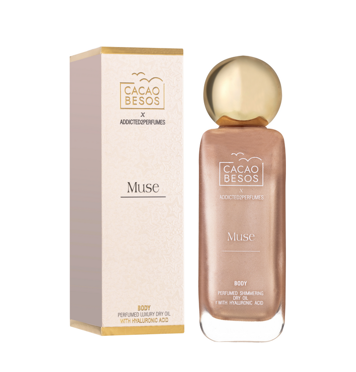 Muse - Парфюмно Сухо Олио с Хиалурон и Златни Частици