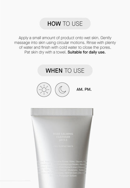 Rose Calming Cleanser - Успокояващо Почистване с 20% Розова Вода pH 5.5