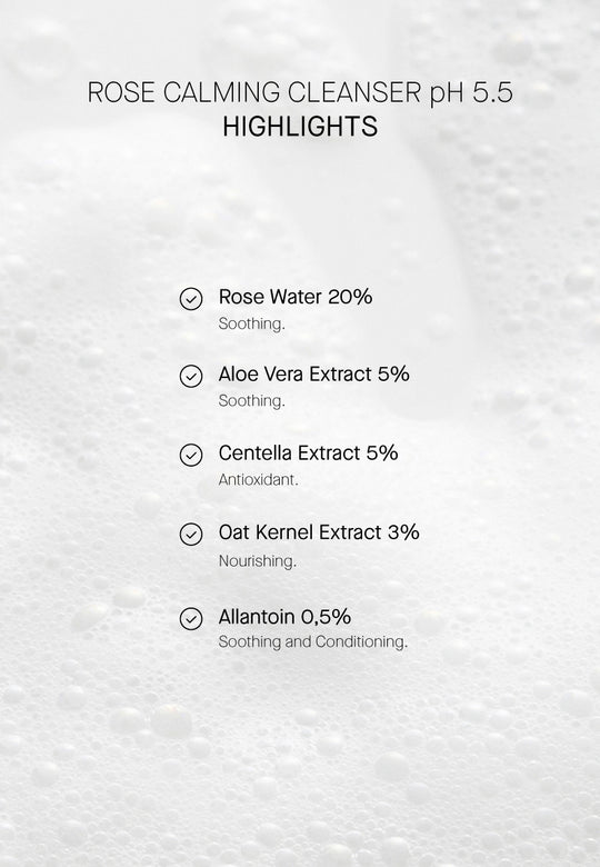 Rose Calming Cleanser - Успокояващо Почистване с 20% Розова Вода pH 5.5