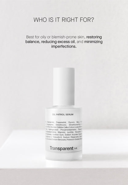 Oil Patrol Серум 10% Nicinamide + 5% Zinc PCA - Матиращ Себума Серум