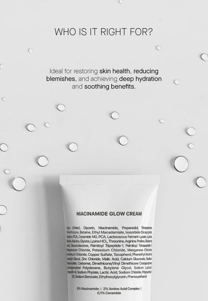 Niacinamide Glow Cream - Глоу Крем с 5% Ниацинамид и Matrixyl 3000