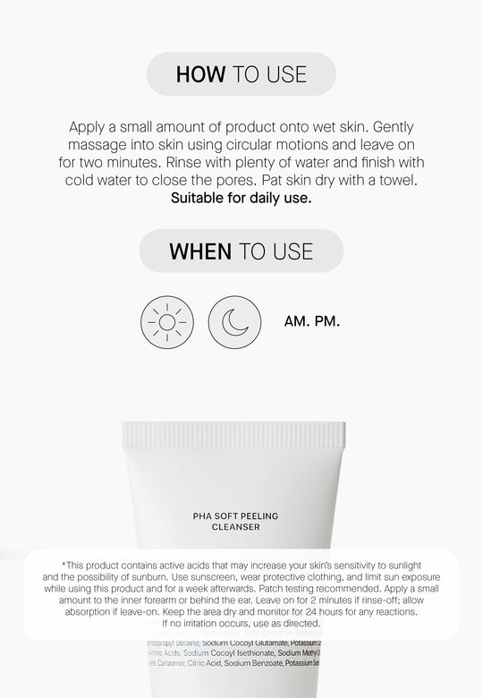 PHA Soft Peeling Cleanser - Киселинно Измивно с 5% PHA +2%  BHA