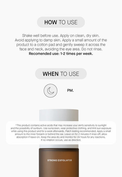 Strong Exfoliator - Интензивен Мулти-Киселинен Ексфолиант 5% Манделова + 5% PHA + 2% Ензимен Комплекс