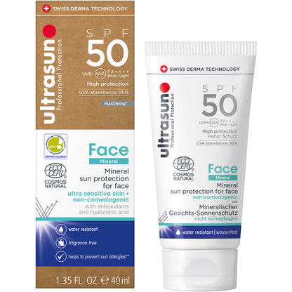 Ultrasun Mineral Face SPF50 - 100% Минерална Дълготрайна Слънцезащита